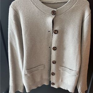 Classic Beige Cardigan